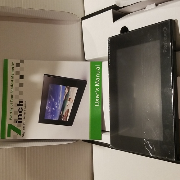 new Digital PHOTO FRAME 7 inch Picture Screen black USB 2.0 SD SDHC XD card - Picture 2 of 5